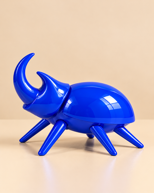 Bug Me Not – Electric Blue glossy sculpture